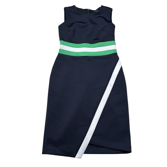 Tommy Hilfiger Dresses & Skirts - Tommy Hilfiger Women's Sleeveless Midi Sheath Dress Navy Blue Size 4 - 16 x 38